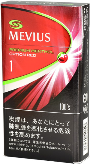 Mevius 高级薄荷醇选项红一 100 片